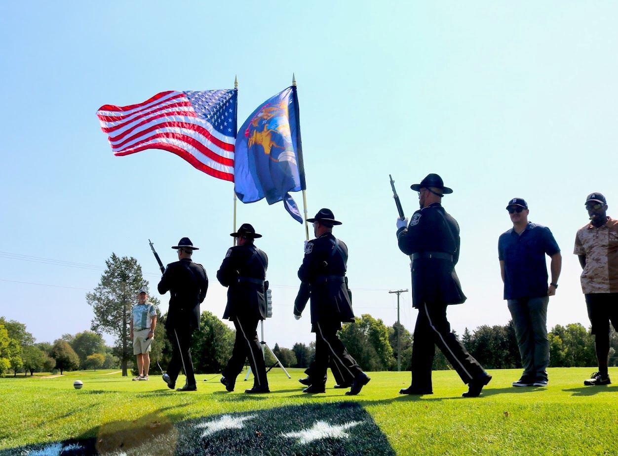Honor Guard walking