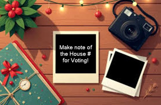 make note of house # for voting
