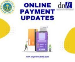 Image stating the online payment portal has been upgraded