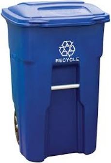 Blue Recycling Bin